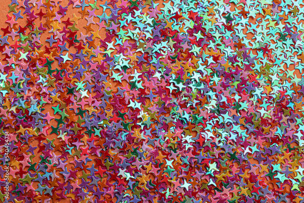 Shiny bright colorful glitter as background, top view Shiny bright colorful glitter as background, top view
