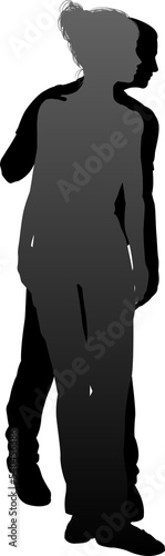 Young Couple People Silhouette