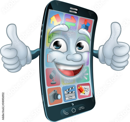 Mobile Phone Cell Mascot Ca...