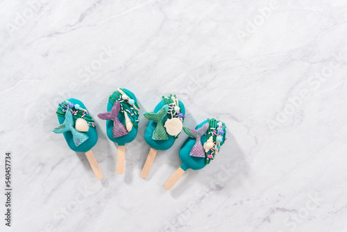 Mermaid cakesicles photo