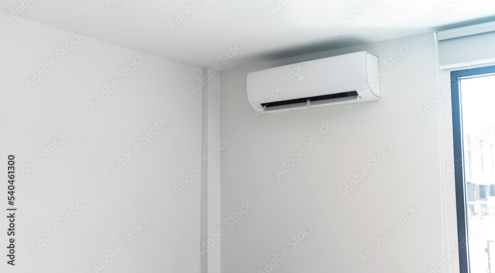Air conditioner on white wall Air conditioner on white wall