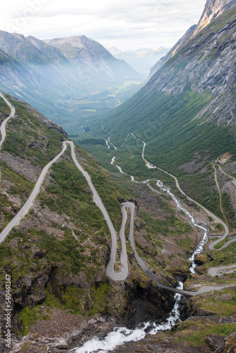 Kręta norweska droga trolii