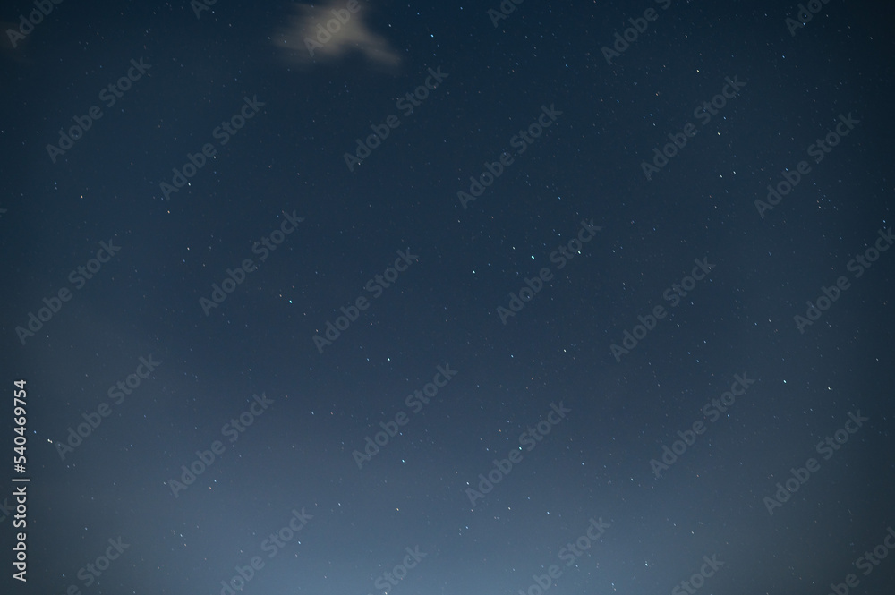 夜空さんチョコっと雲が見えるよ