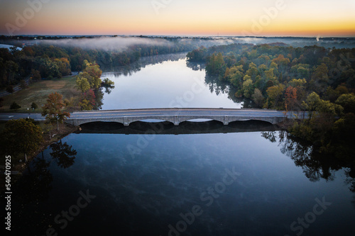 Drone Sunrise in Princeton, New Jersey  photo