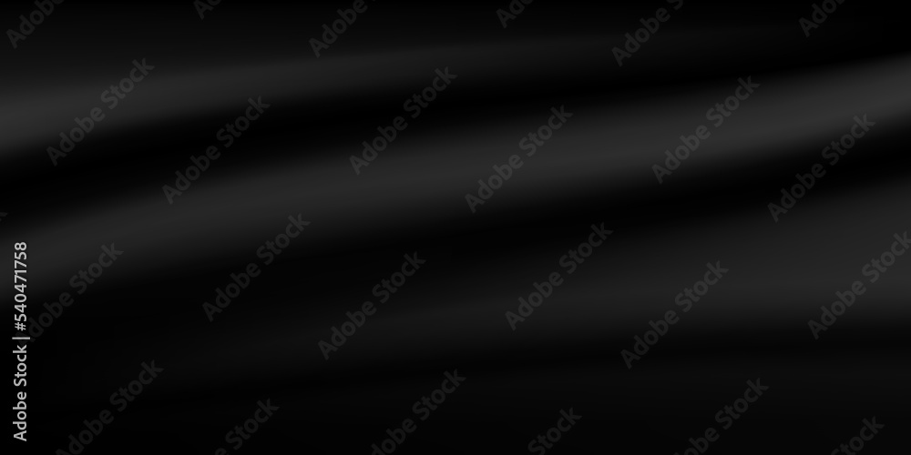 Black luxury fabric background. Abstract black background.