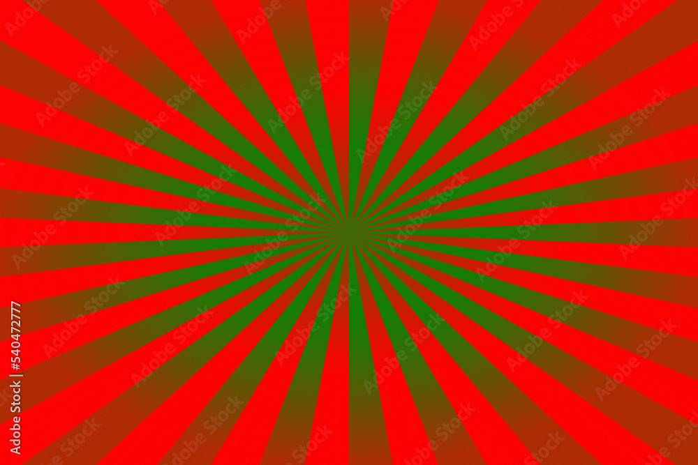 Obraz premium Green to Red Starburst Background