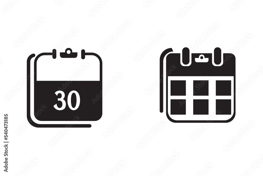 Calendar vector icon. Illustration isolated for graphic and web design Calendar vector icon. Illustration isolated for graphic and web design