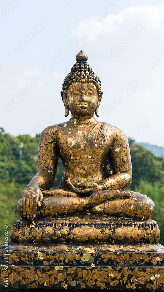 Buddha statue. The peace of the Buddha. Statue of Buddha sitting in meditation Buddha statue. The peace of the Buddha. Statue of Buddha sitting in meditation