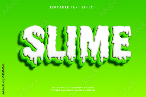 Slime green liquid 3d editable text effect