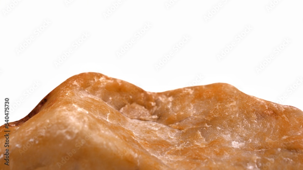 yellow marble base on white background