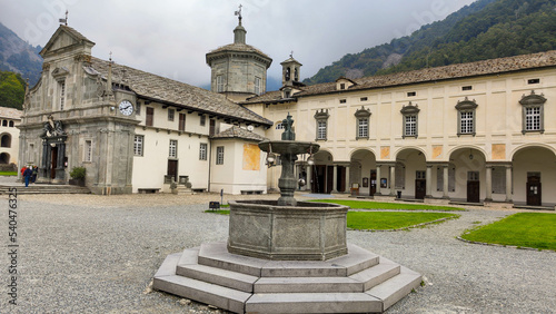 The holy place of Oropa on Italy