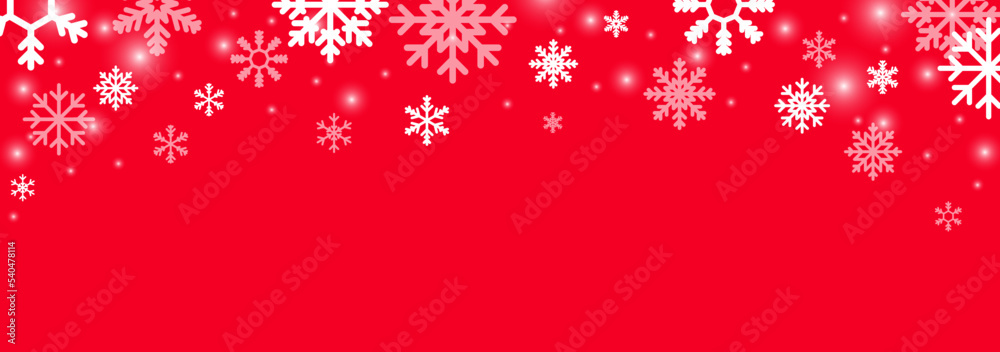 Red vector snowfall background with snowflake icons. Vector EPS 10 Red vector snowfall background with snowflake icons. Vector EPS 10