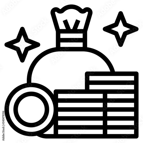 gold line icon