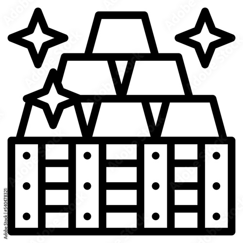 Jigsaw line icon