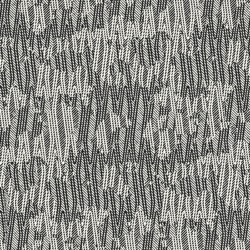 Monochrome Complexity Textured Broken Geometric Pattern