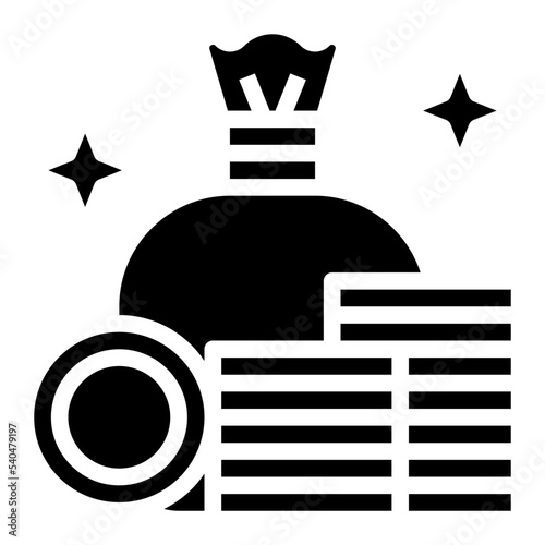 gold glyph icon