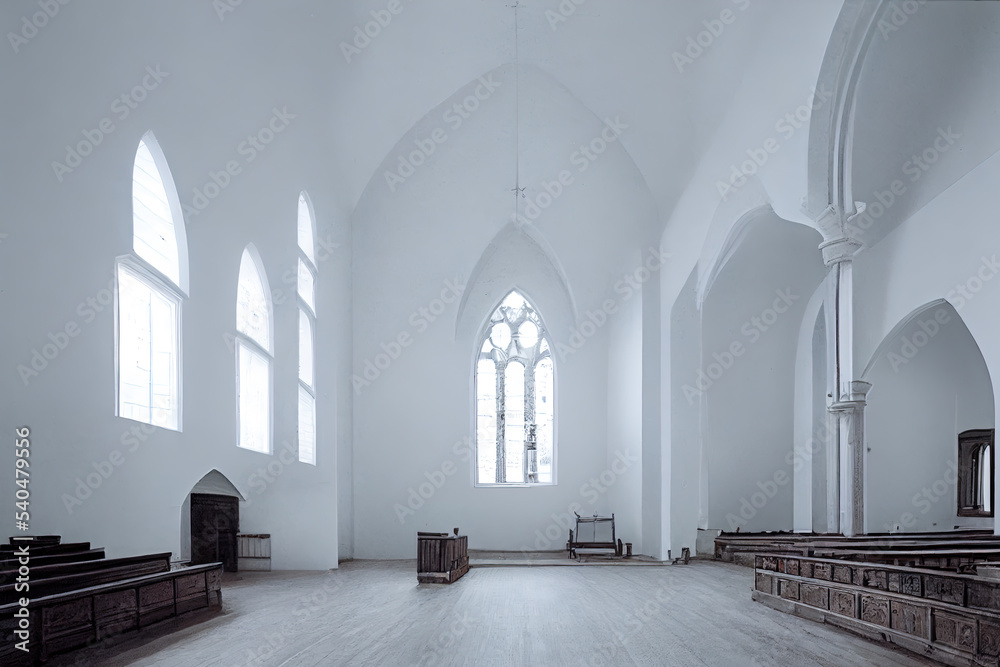 Minimal interior of church
