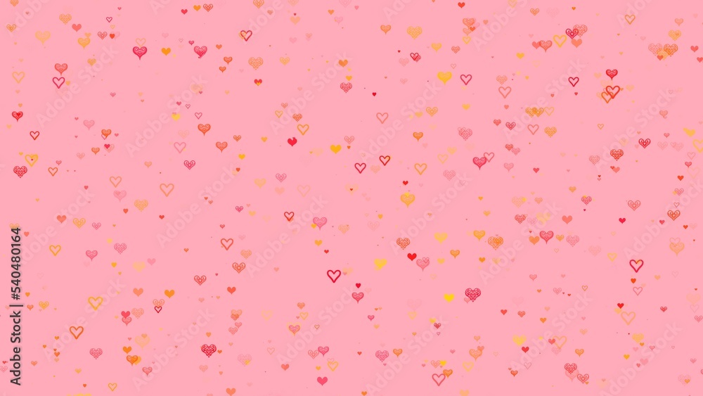 Pink Background With Small Hearts Textured Background Pattern