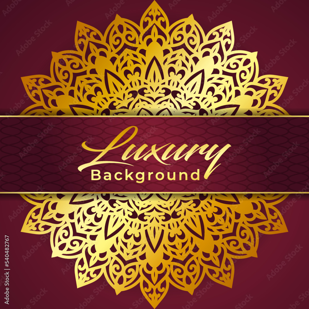 Luxury mandala background And golden gradient vector ornament Luxury mandala background And golden gradient vector ornament
