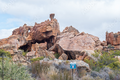 Large rock arch at the Stadsaal Caves photo