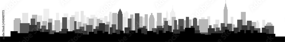Modern City Skyline. Real estate business concept.