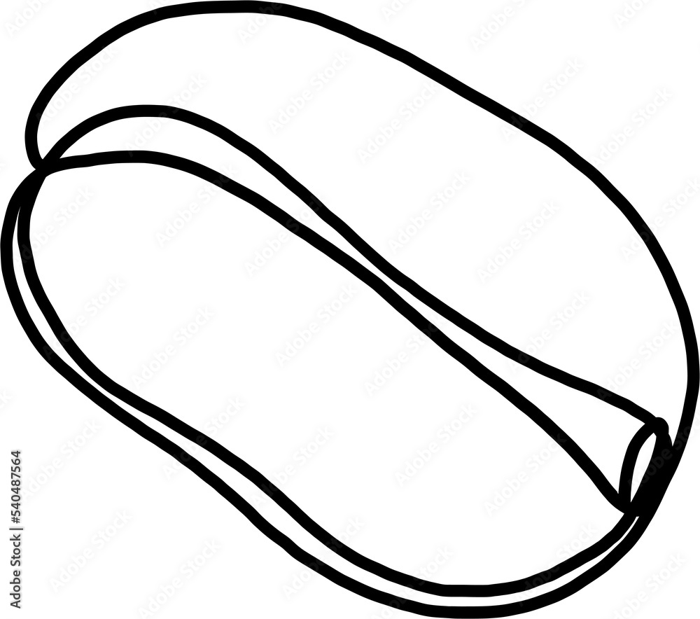 simplicity coffee bean freehand continuous line drawing simplicity coffee bean freehand continuous line drawing