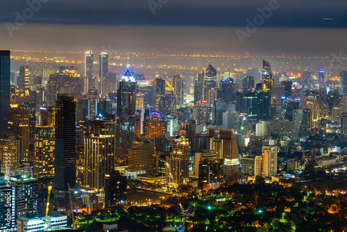 Bangkok city skyline at night © Kieran