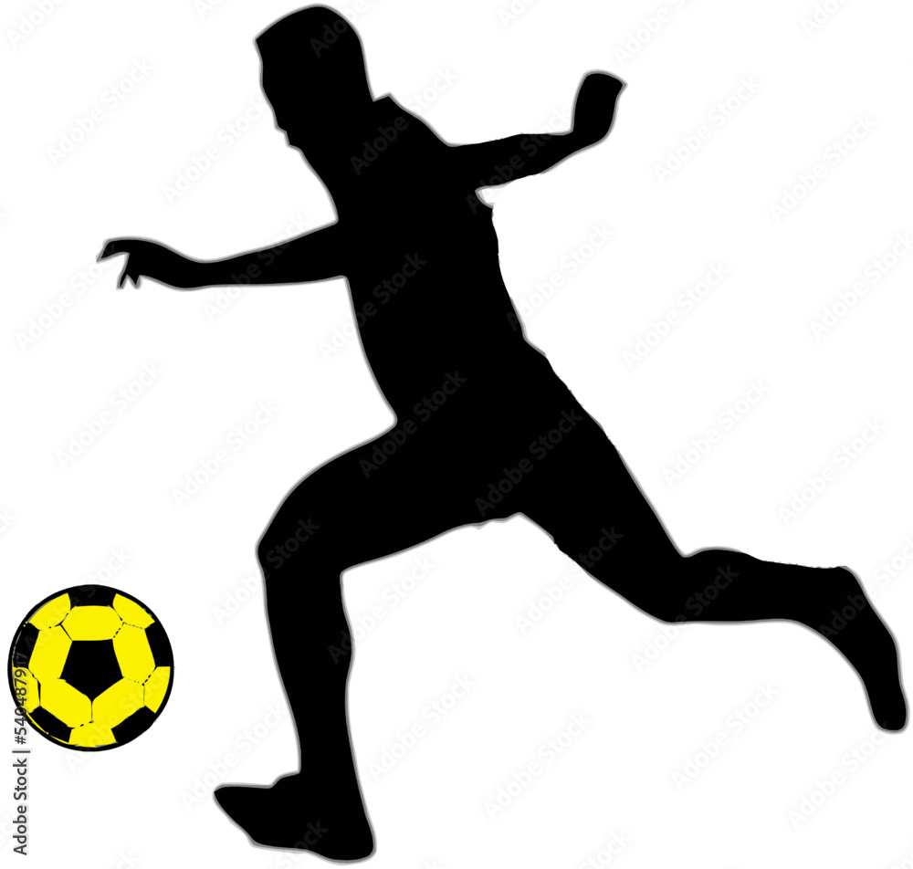 silhouette design of football players in action with transparent background silhouette design of football players in action with transparent background