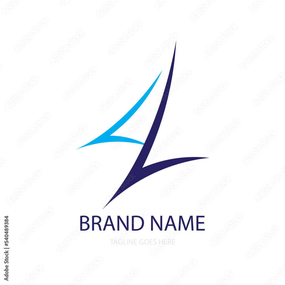 Sail boat logo template vector Sail boat logo template vector