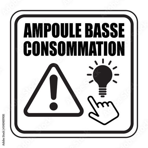 Logo ampoule basse consommation.