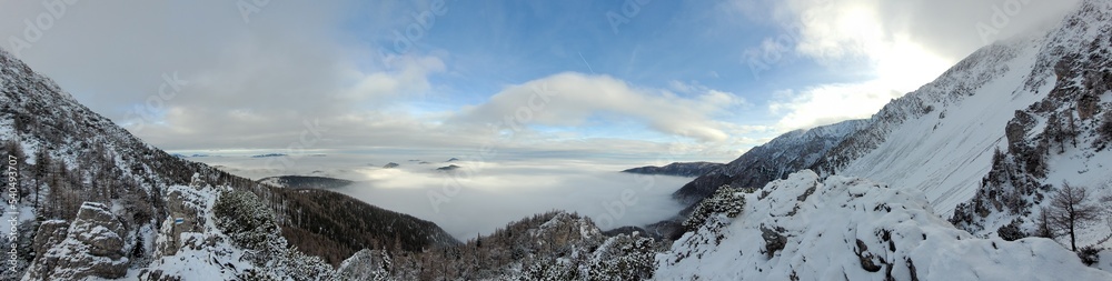 view of the mountains