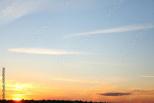 View of sky with clouds at sunset