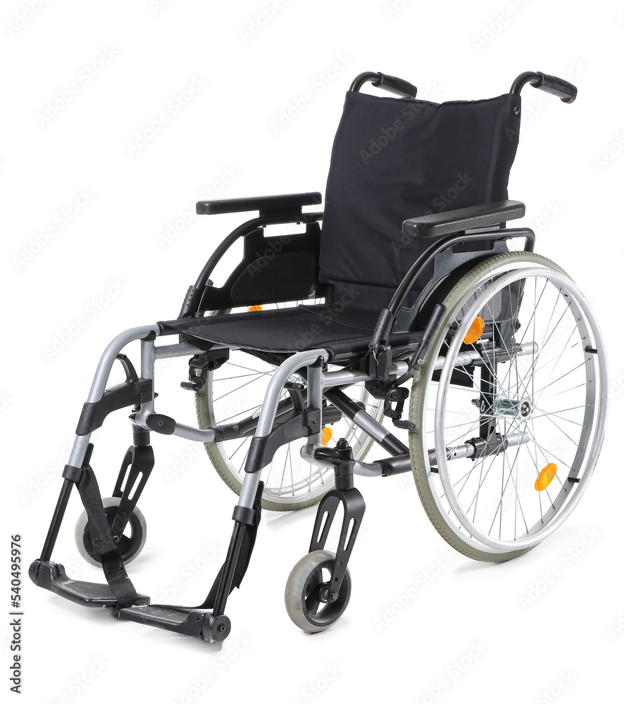 Fototapeta premium Modern wheelchair isolated on white
