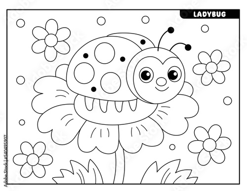 Insect coloring pages for kids