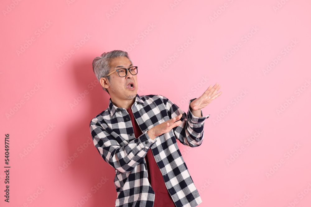 Asian Man on Pink