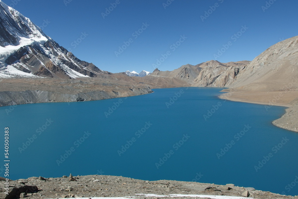 Himalaya, blue Tilicho Lake
