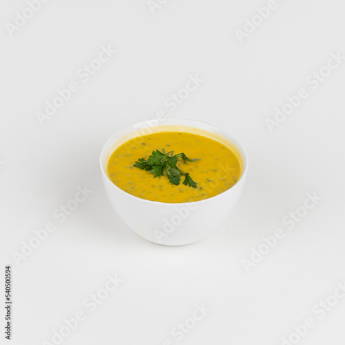 Paris, France - 10 21 2021: Seasonal vegetables soup in a bowl