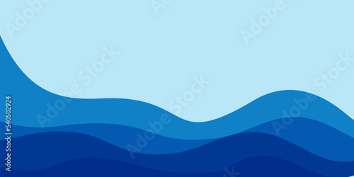 Ocean wave background vector illustration