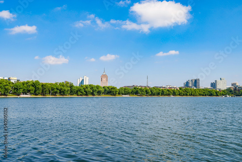 Natural landscape of Nanhu Park in Changchun City, Jilin province photo