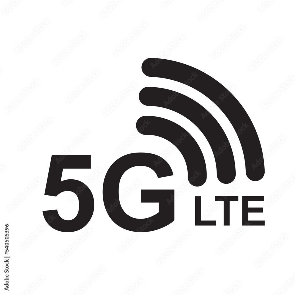 Icon 5G, 5G LTE icon vector logo template. Icon 5G, 5G LTE icon vector logo template.