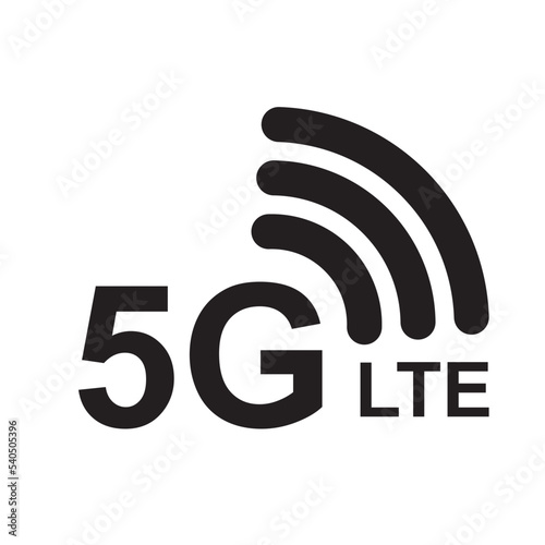Icon 5G, 5G LTE icon vector logo template.