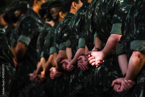 Fotografie Brazilian Army soldiers during military parade in celebration of Brazil independence in the city of Salvador, Bahia