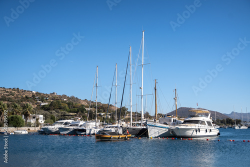yachts in the harbor