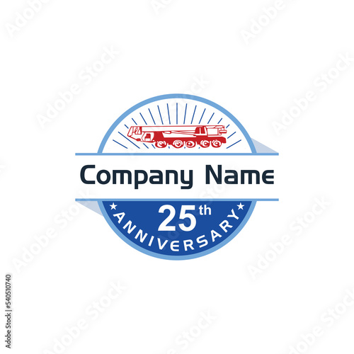 crane car logo, sample company logo, a simple vector design