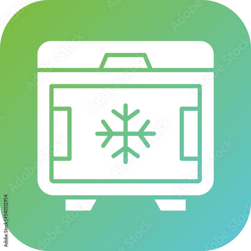 Deep Freezer Icon Style