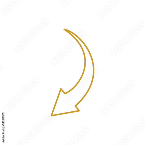 Arrow cursor pointer icon vector design illustration.