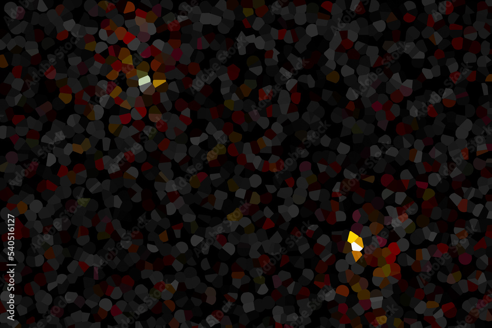 Two bright yellow spots on dark red, grey and black dotted backdrop Two bright yellow spots on dark red, grey and black dotted backdrop
