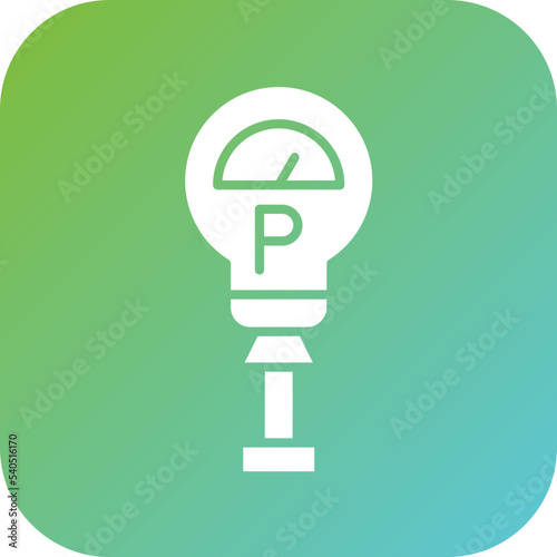 Parking Meter Icon Style