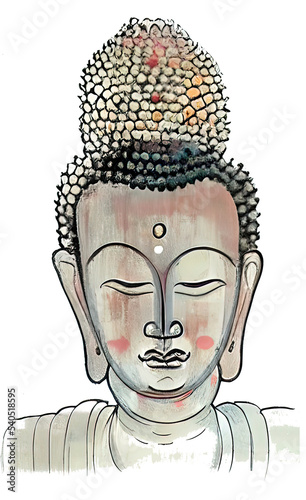 Buddha art for meditation and pray