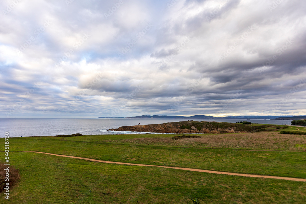 landscape travel through galicia spain with a cloudy sky landscape travel through galicia spain with a cloudy sky